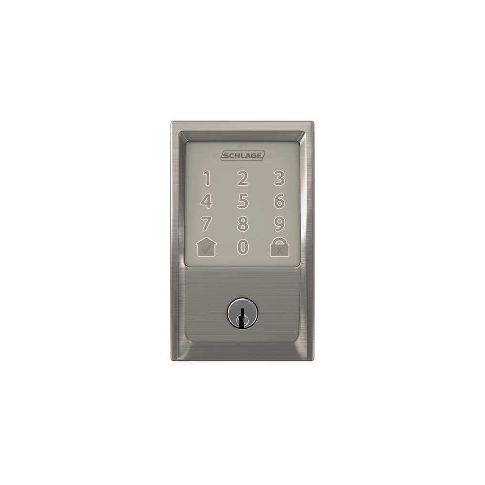 Schlage Encode Smart WiFi Deadbolt with Camelot Trim BE489WB Cam - Inhomebuy