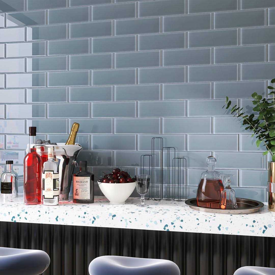 Crystile 4 x 12 Glass Mosaic Subway Tile Supreme Tile - Inhomebuy