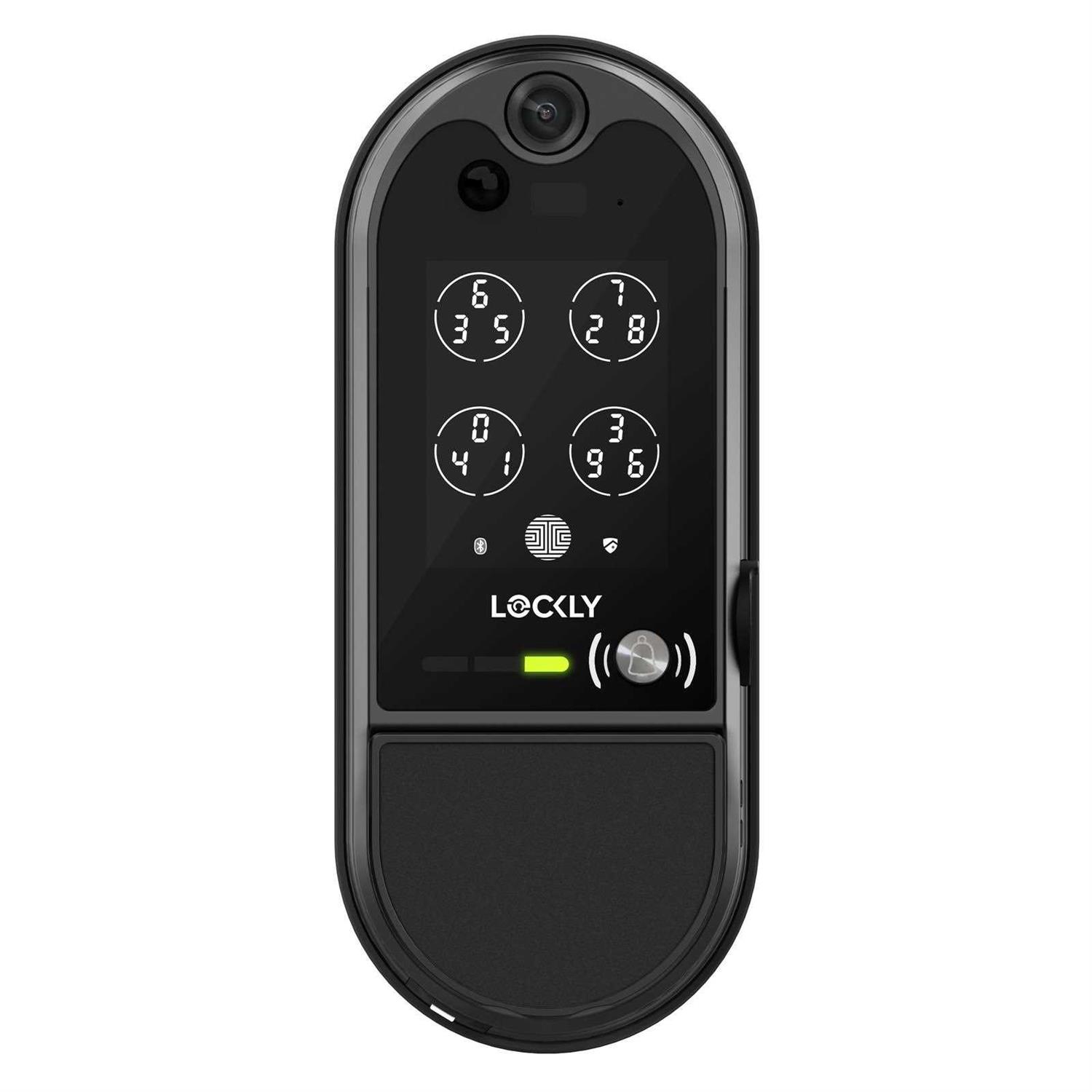 Lockly Secure Pro Matte Black Smart Wifi Mobile Lever Latch - Inhomebuy