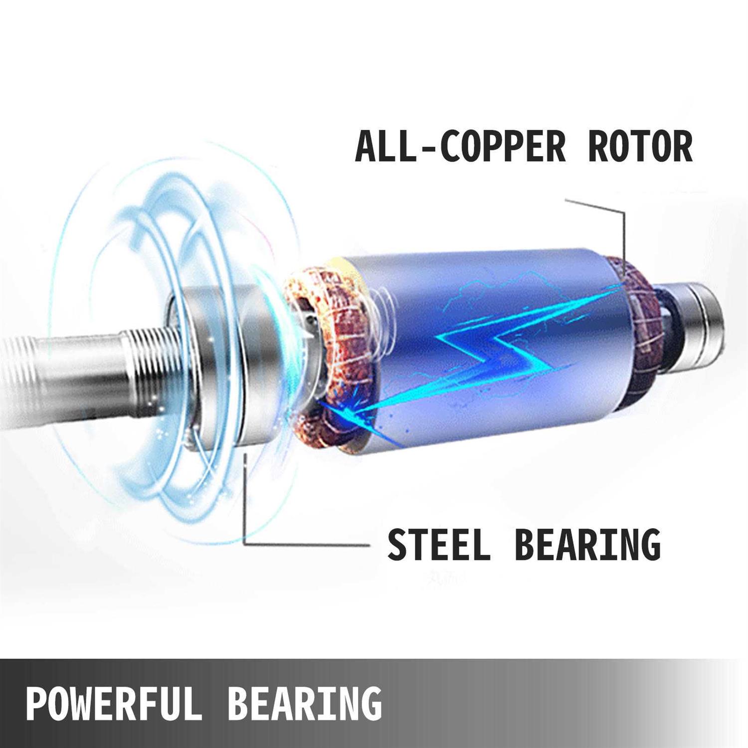 VEVOR Air Compressor Motor 2HP SPL 5/8 in. Keyed Shaft Electric Motor Single Phase 115/230V 15/7.5A 56HZ Frame CW/CCW Rotation DXKYJDJLODP2H57NLV7 - Inhomebuy