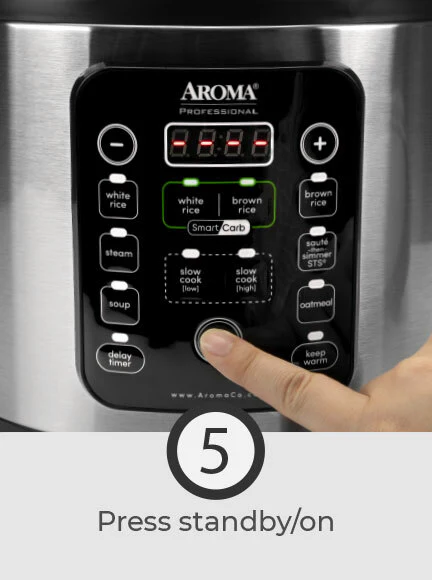 Aroma ARC-1120SBL SmartCarb Rice Cooker: 10 cup, multi-function - Inhomebuy
