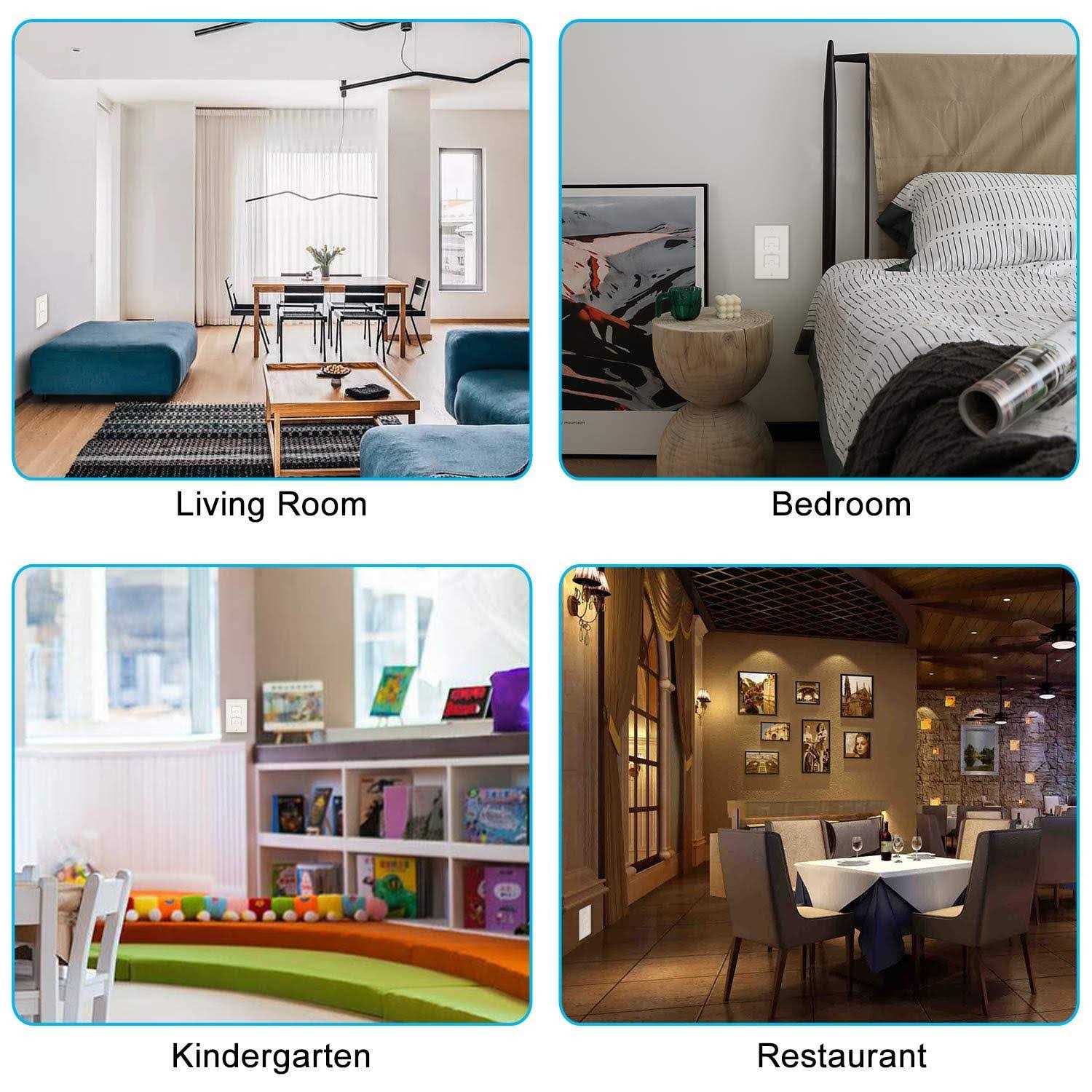 Outlet Covers Wall Plates -Duplex Outlet Covers 1-Gang Standard Size Wall Plate for Outlets - Inhomebuy