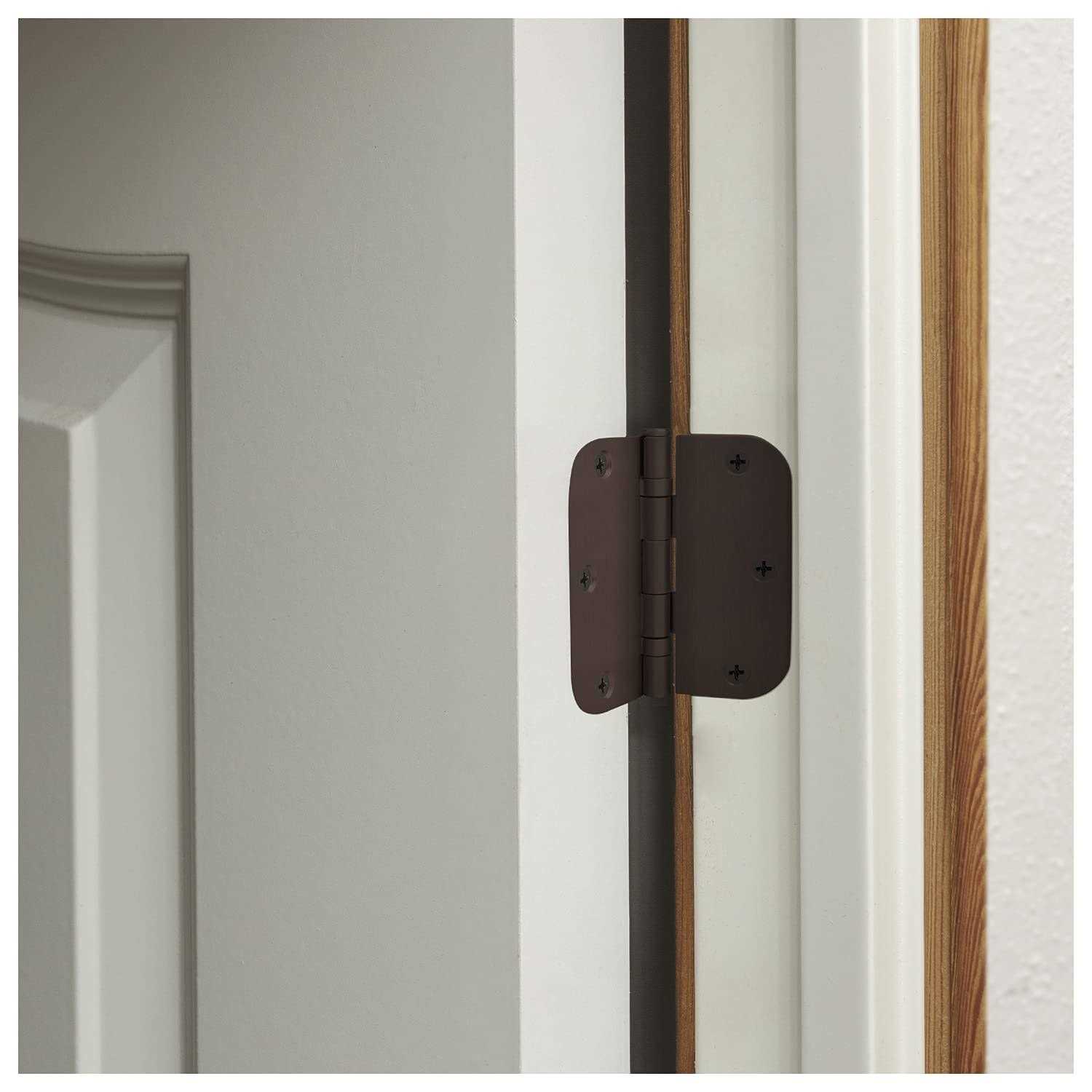 Nuk3y Residential 3 1/2 x 3 1/2 Ball Bearing Door Hinge 5/8 Radius - Inhomebuy