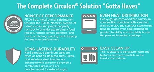 Circulon Symmetry Hard Anodized Non-Stick Cookware 11 Piece Set | 87376 - Inhomebuy