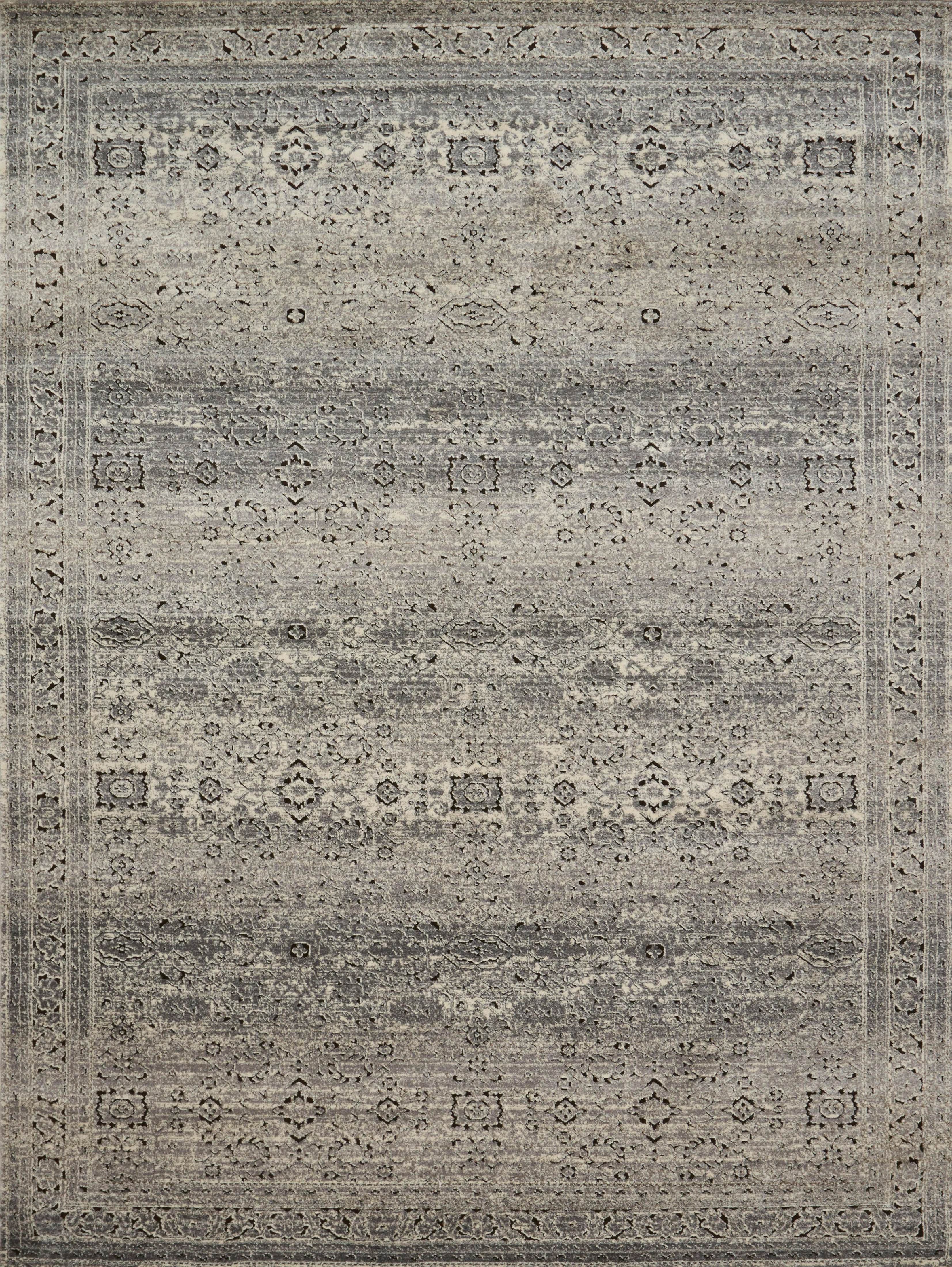 Loloi Rugs Millennium Collection Rug in Grey, Charcoal - 6'7