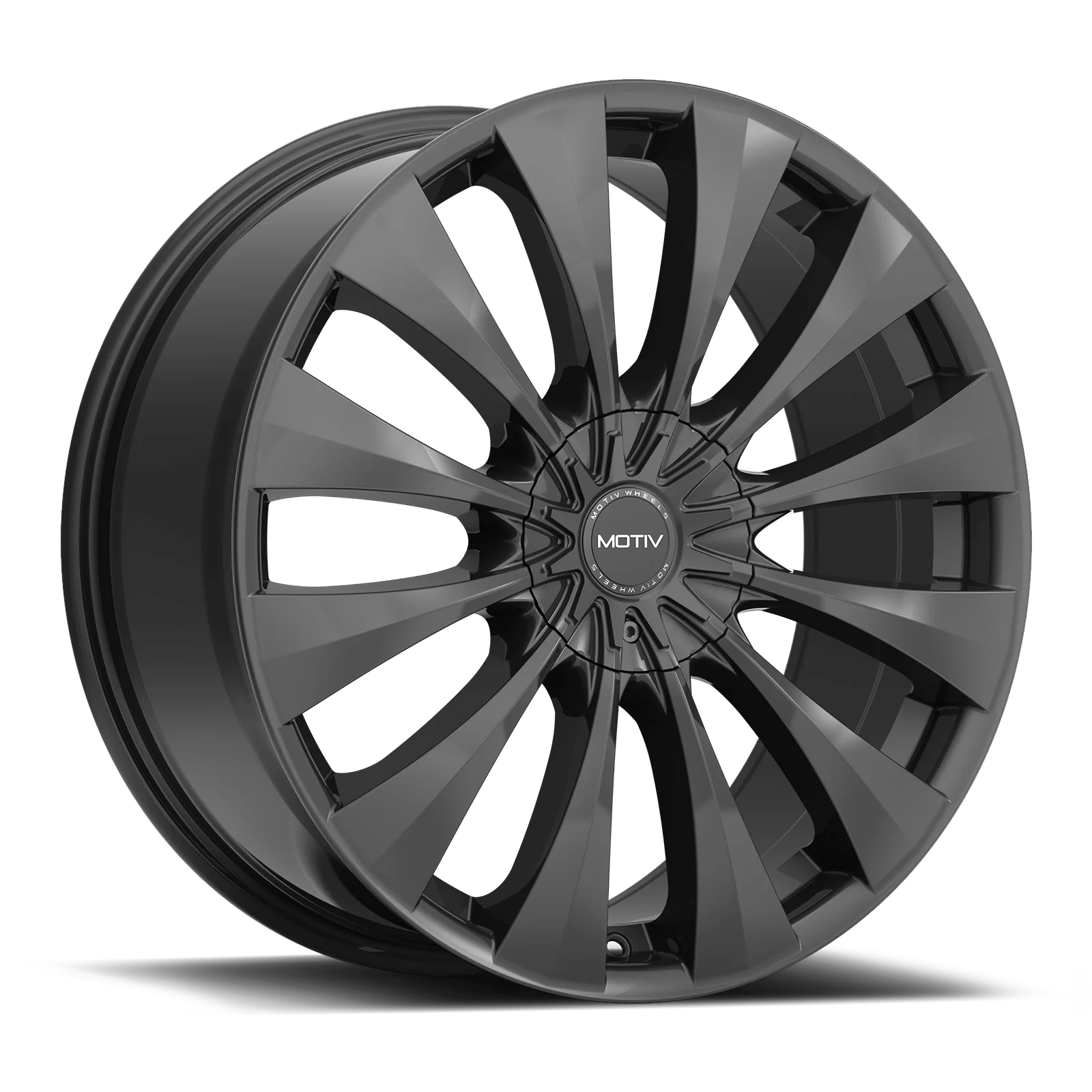 Motiv 436B 436B-6751838 16X7.5 5X100 / 5X4.50 (+38) MTV 436B (HB 73.1) Gloss Black Cast Aluminum - Inhomebuy