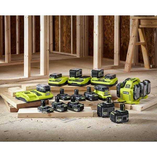 RYOBI ONE+ 18V 8-Tool Combo Kit with 1.5 Ah Battery and 4.0 Ah Batteries and Charger - Inhomebuy