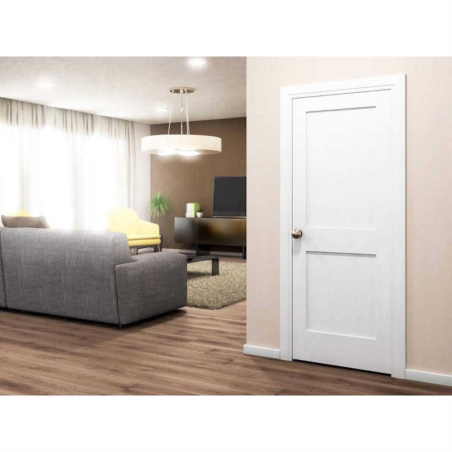 EightDoors 30-in x 80-in White Primed 2-Panel Square - Inhomebuy