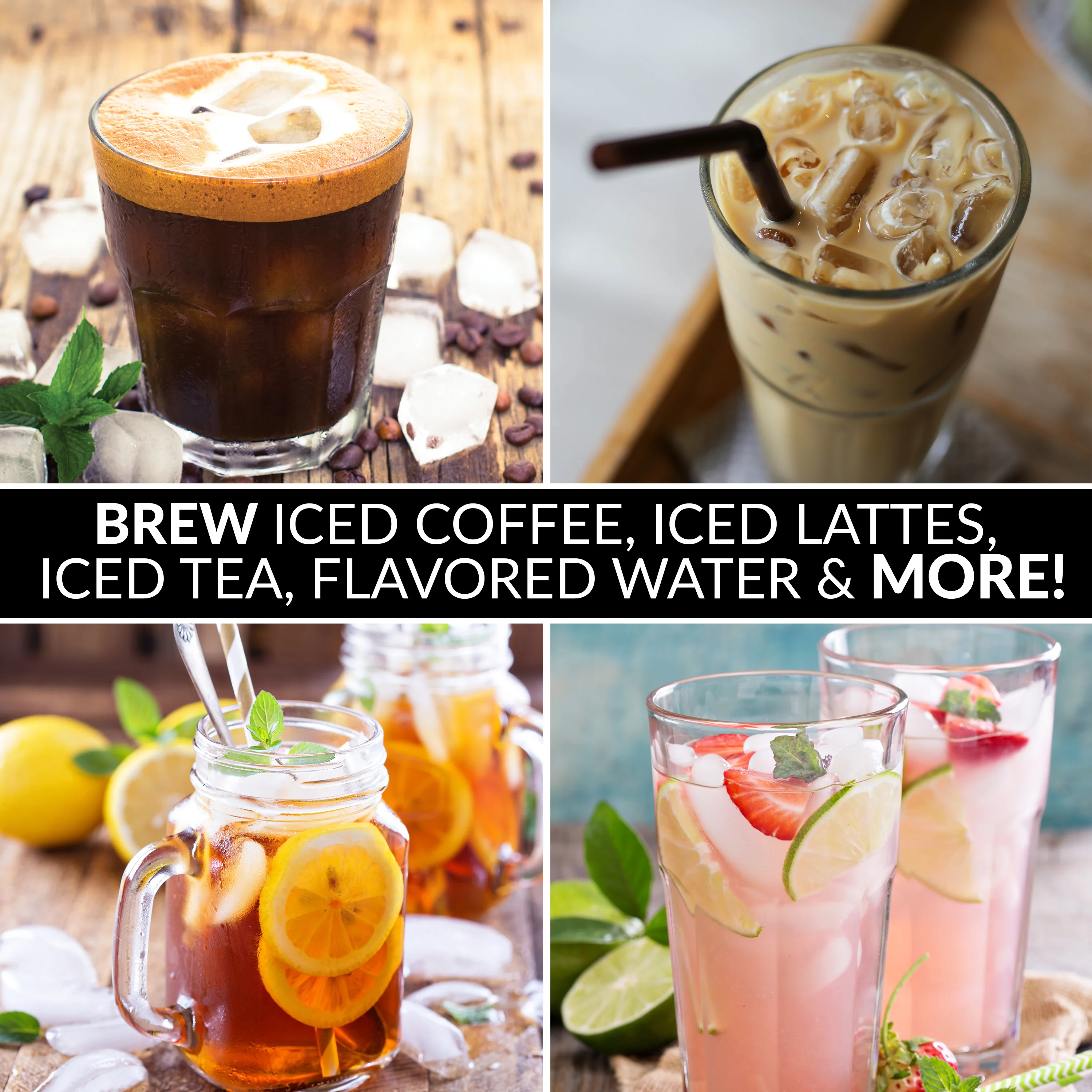 Classic Retro 3-Quart Iced Tea & Coffee Brewing System With Plastic Pitcher, Aqua - Inhomebuy