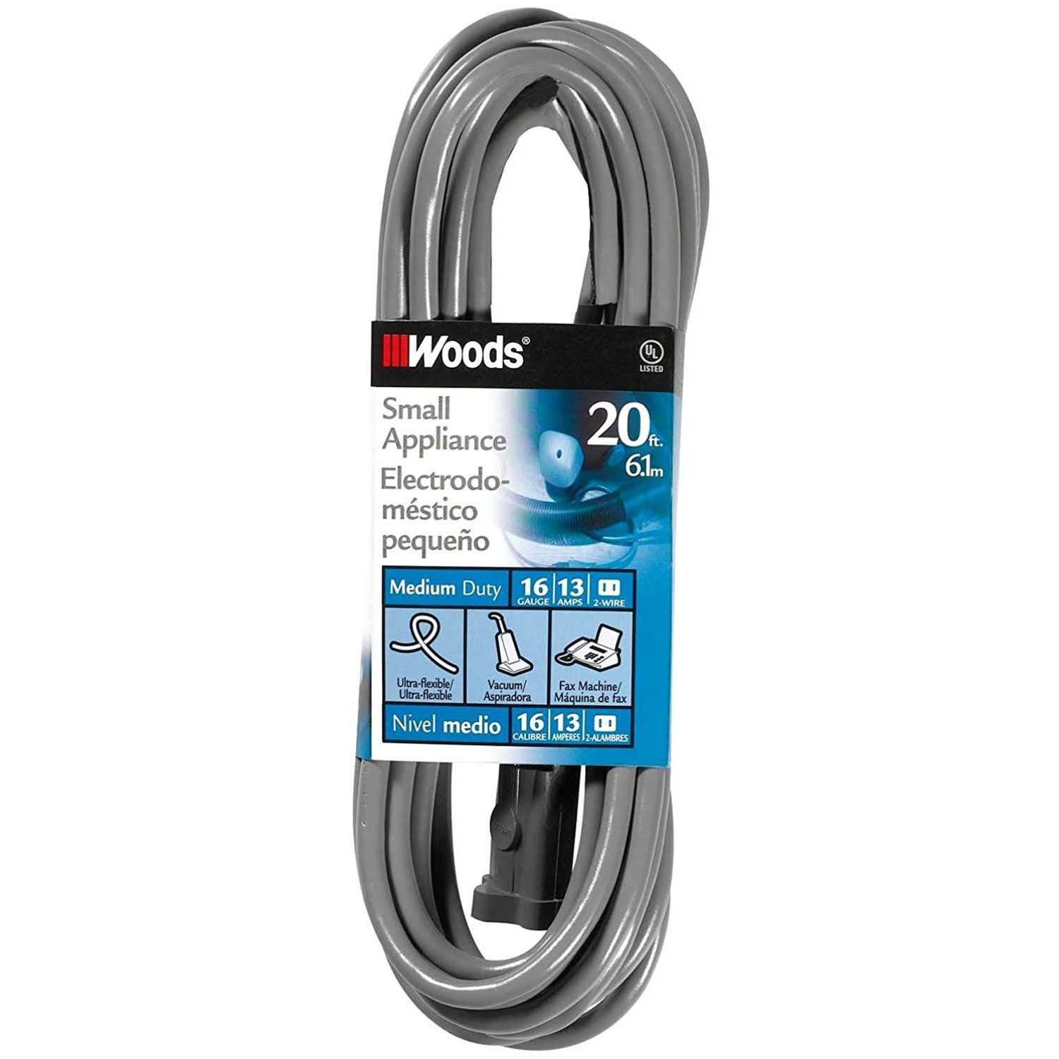 Woods 8′ Outdoor Extension Cord with Power Block Green - Inhomebuy