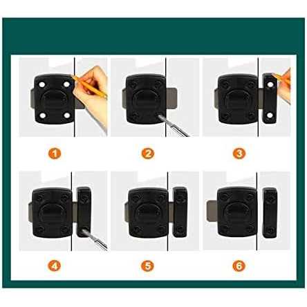 Security Door Lock Bolt Lock Solid revolving Door Lock pet Door Lock - Inhomebuy