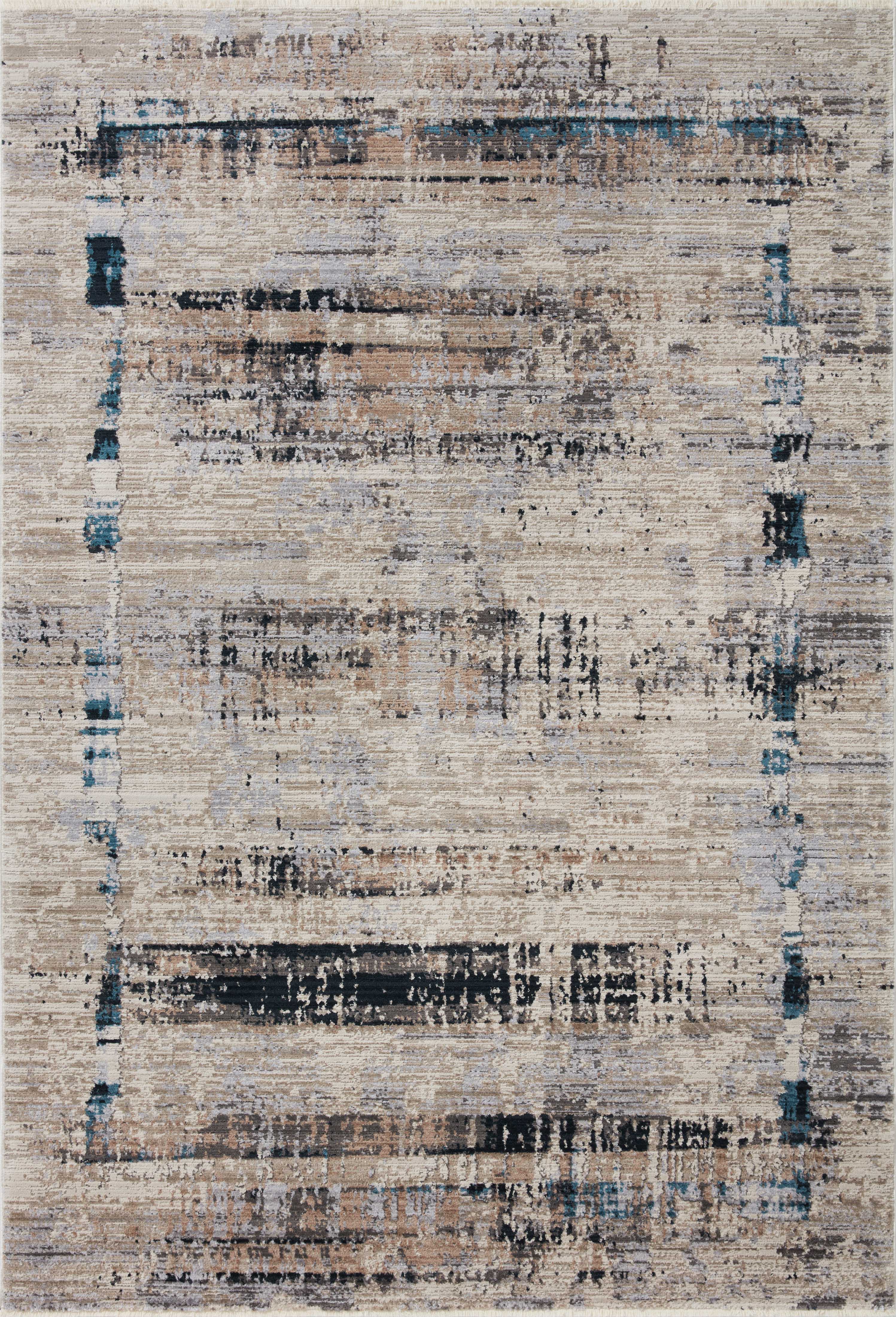 Loloi Rugs Leigh Collection Rug in Granite, Slate - 9'6