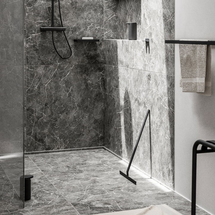 Towel Rail Rim Black 70x7.5 - Inhomebuy