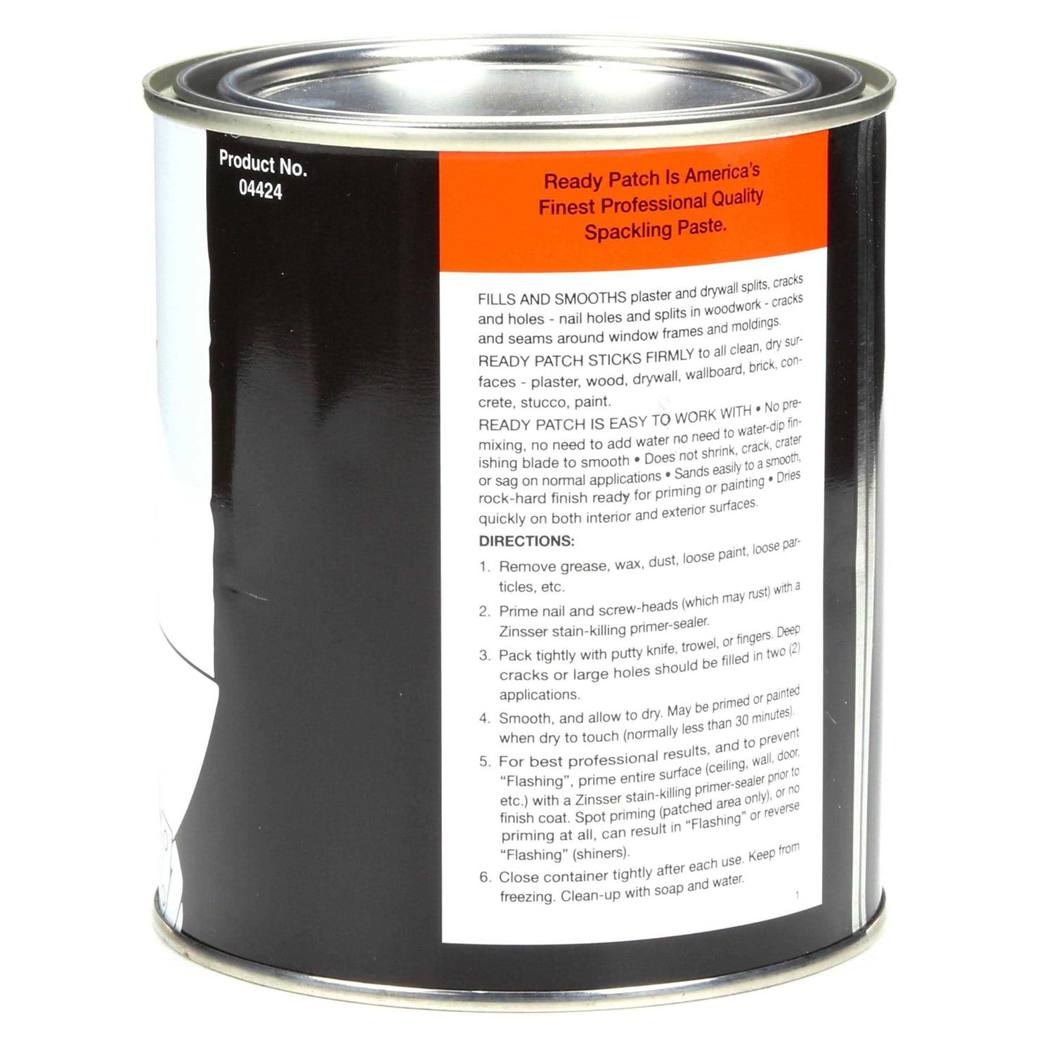Zinsser Ready Patch Spackling and Patching Compound - Inhomebuy