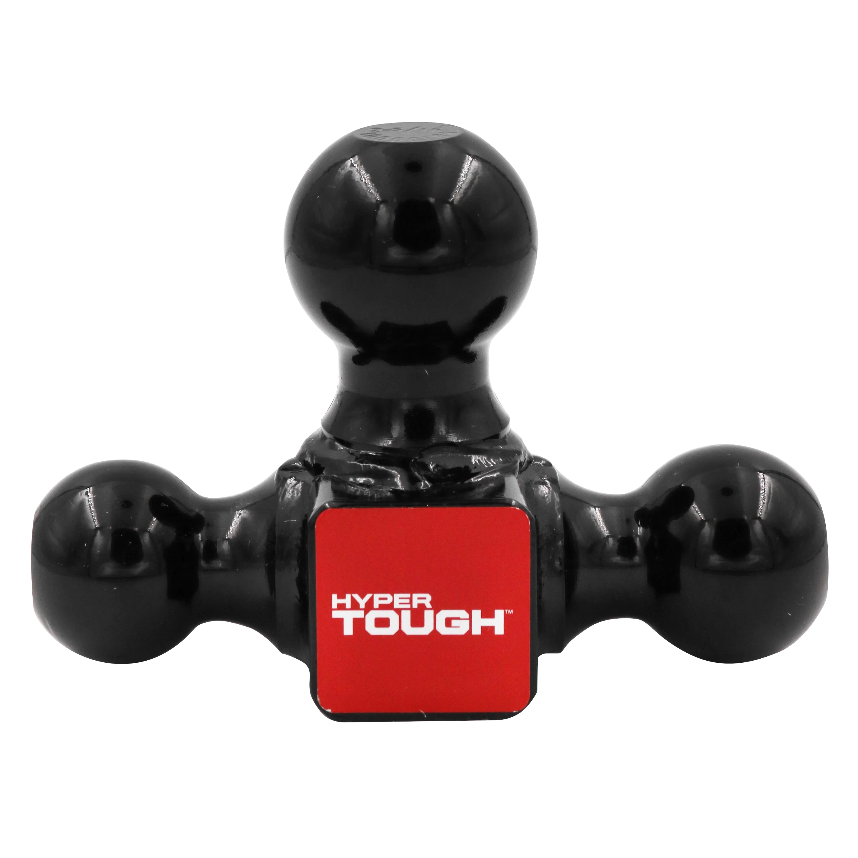 Hyper Tough Trailer Hitch Steel Tri-Ball Mount, Class III/IV Towing, Black, Automotive Accessories - Inhomebuy