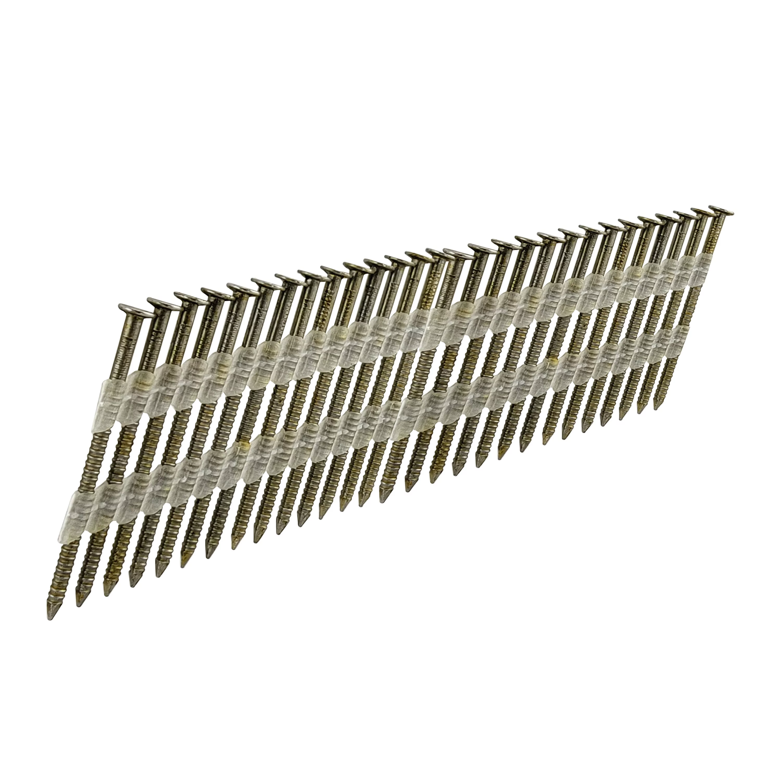 Hyper Tough 3 in. x 0.120 in. 21-Degree Brite Smooth Shank Plastic Collated Framing Nail (1000-Count) - Inhomebuy