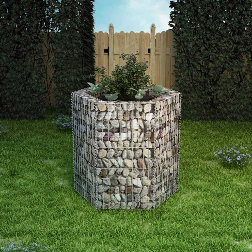 vidaXL Hexagonal Gabion Raised Bed - Inhomebuy