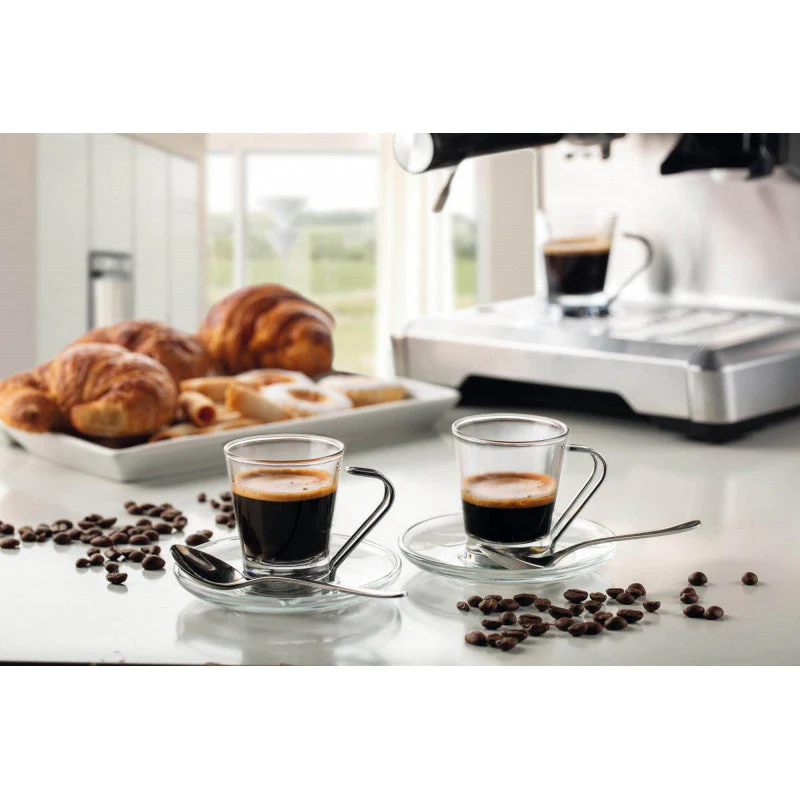 Espresso Coffee Machine In Stainless Steel, Built-in Ginder, 1600W - Inhomebuy