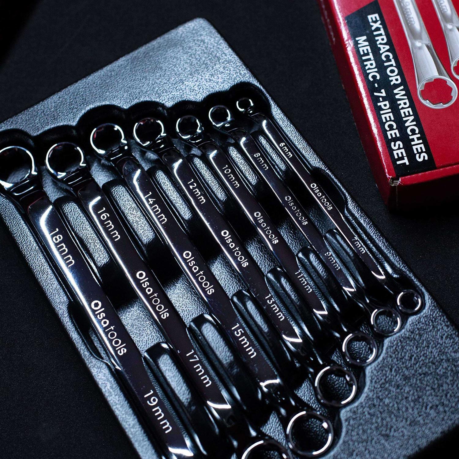 Olsa Tools 3-Row Magnetic Socket Holder Designed in Canada - Inhomebuy