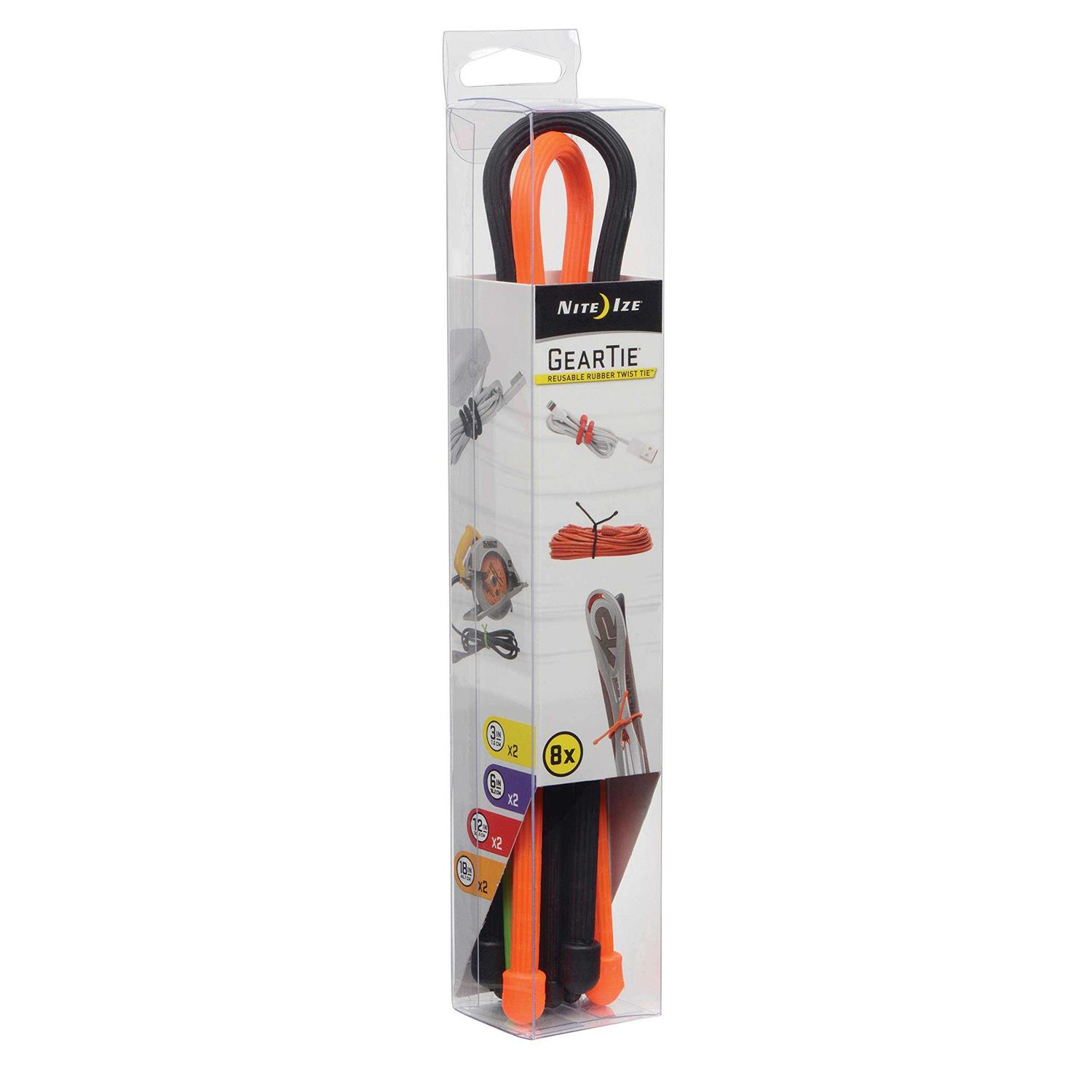 Nite Ize Gear Tie Reusable Rubber Twist Tie - Inhomebuy