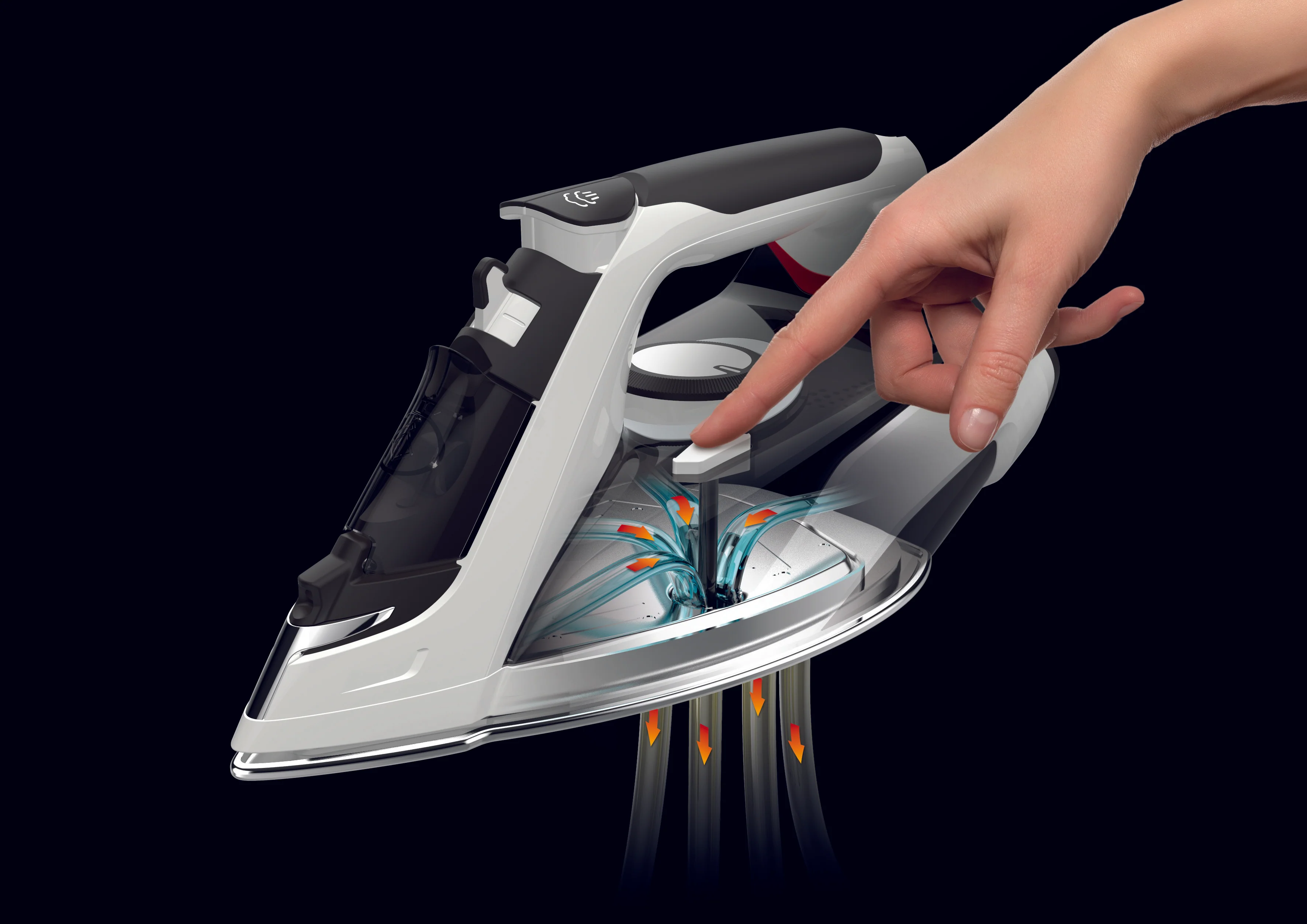 Imetec Steam Iron , 3X Zero Calc  Z3 3500, 2400W, 150G , Anti Drup, S/S Plate - Inhomebuy