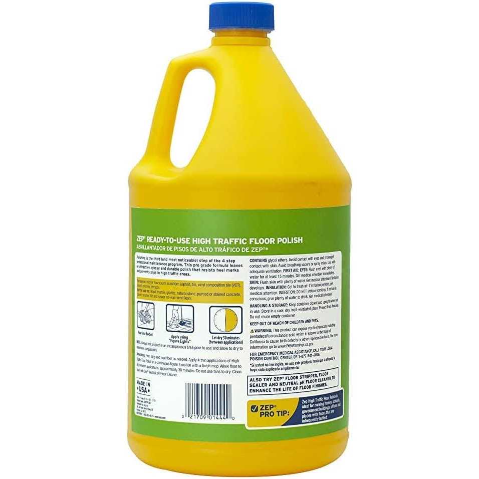 Zep High-Traffic Floor Polish - Inhomebuy