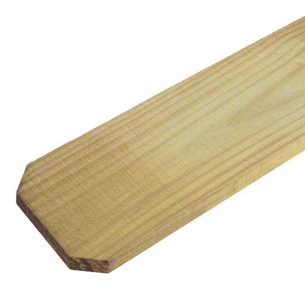 Outdoor Essentials 6 ft. Dog Ear Brazilian Pine Fence Picket - Inhomebuy