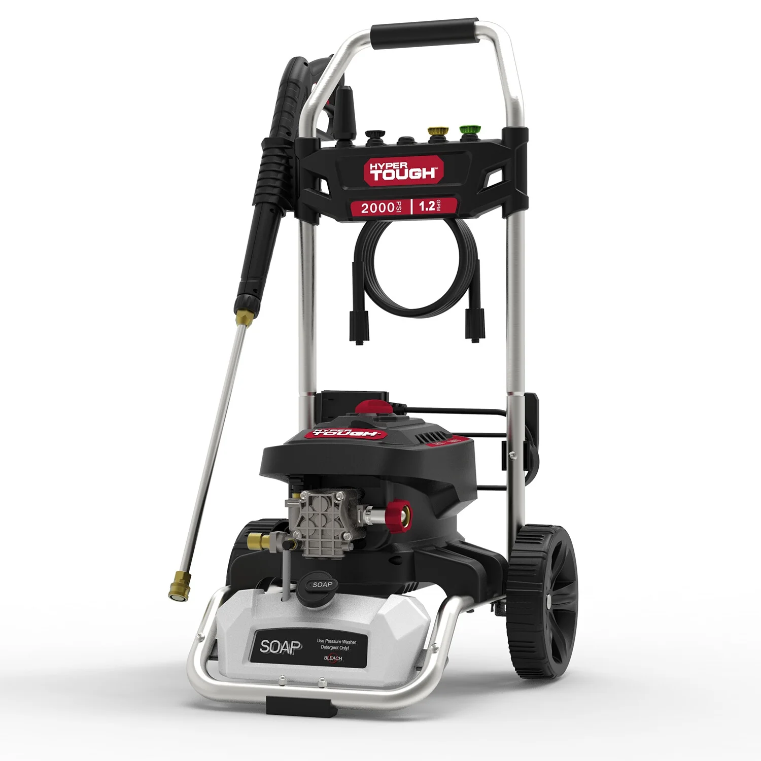 Hyper Tough 2000 PSI at 1.2 GPM  120 V 60HZ 1800W Electric Powered  Cold Water Pressure Washer - Inhomebuy