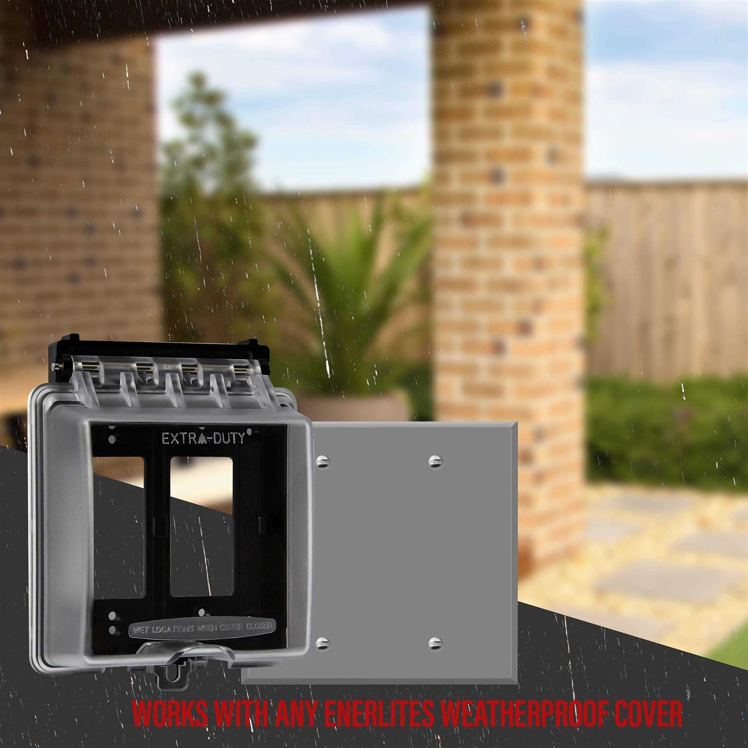 Enerlites Weatherproof Outdoor Cover for Decorator GFCI Receptacle - Inhomebuy
