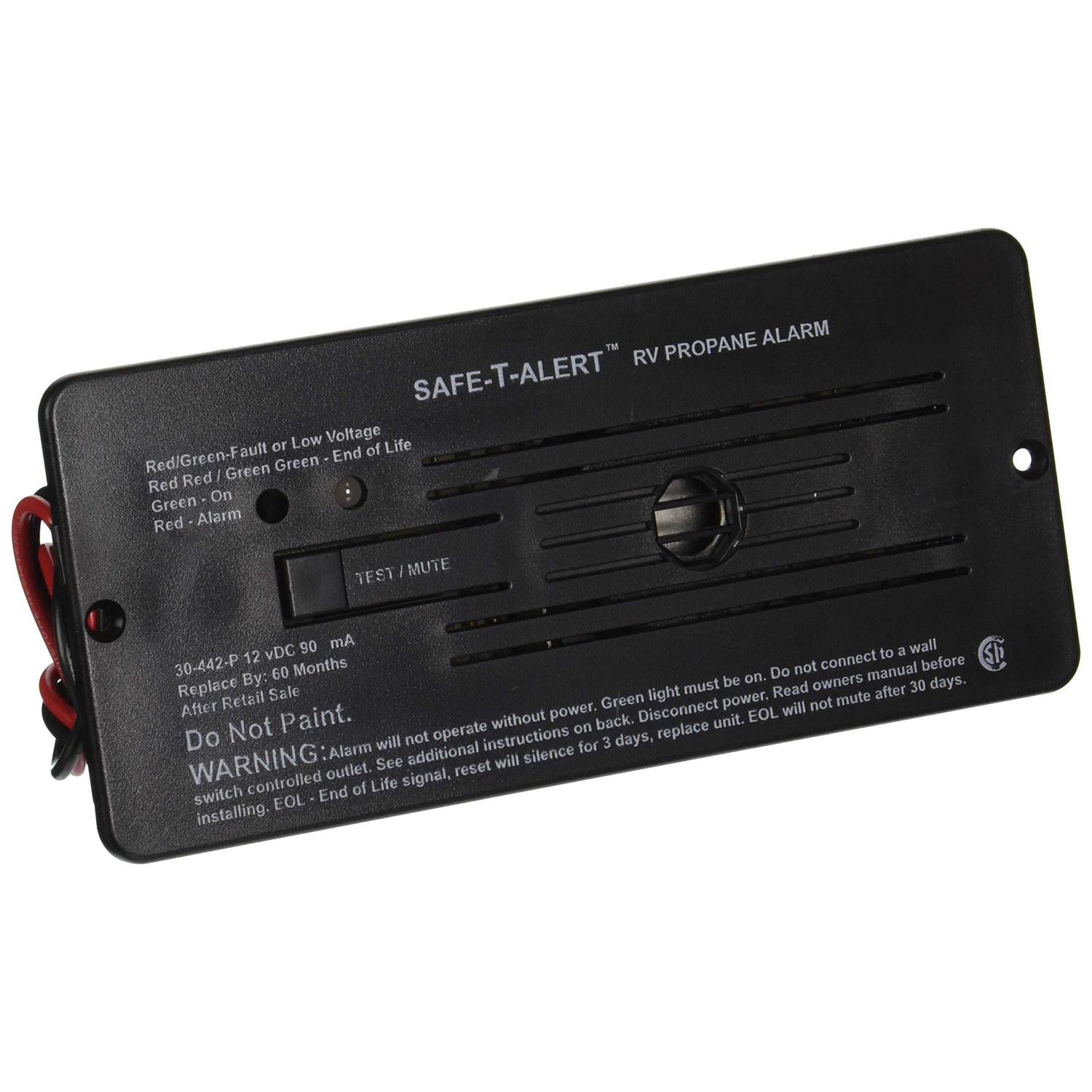 MTI Industries 30 Series Safe-T-Alert LP Gas Detector, Black - Inhomebuy