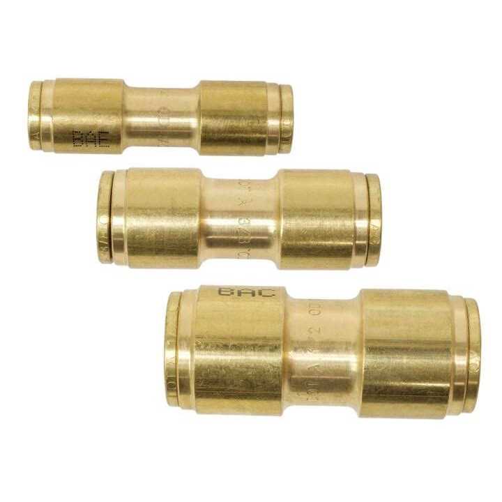 Mytee Products Dot Brass Push to Connect Fitting Straight Union Tube Connector Air Brake Tube Fitting - Inhomebuy