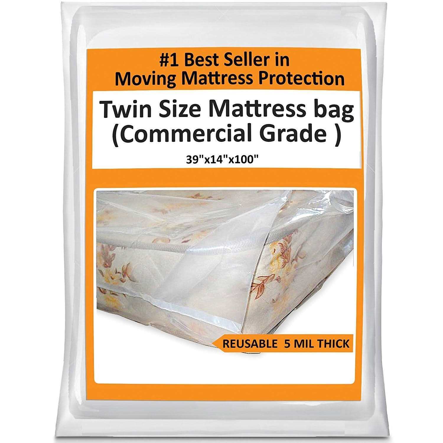 MovingHost Full Mattress Bag Cover for Moving Storage - Inhomebuy