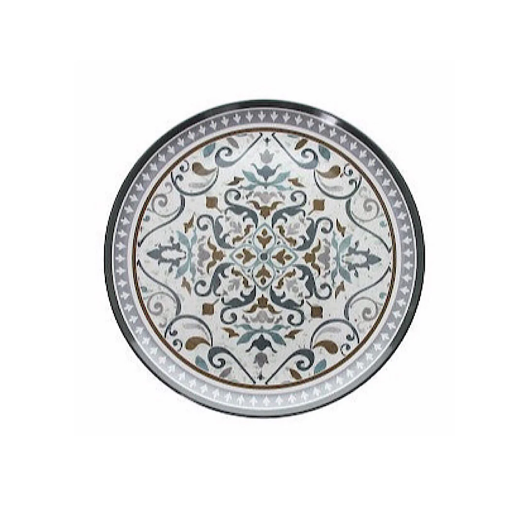 Melamine Round Tray 48x34cm - Inhomebuy