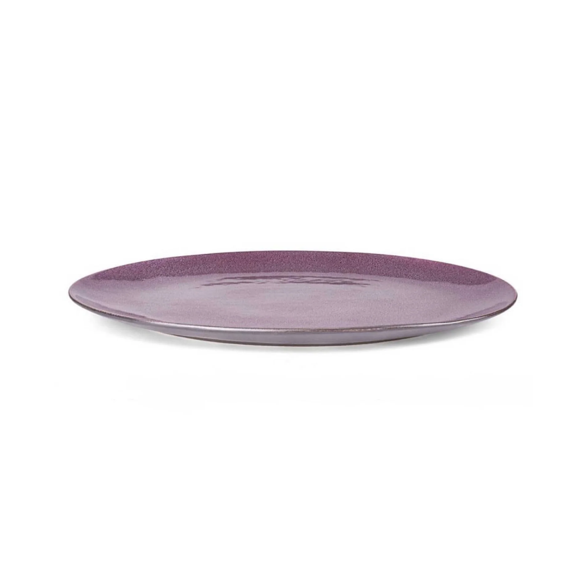 Stoneware Dish 34x45cm Black, Lilac - Inhomebuy