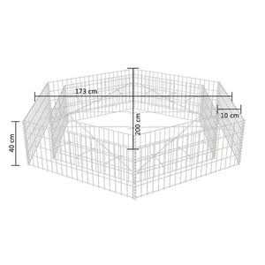vidaXL Hexagonal Gabion Raised Bed - Inhomebuy