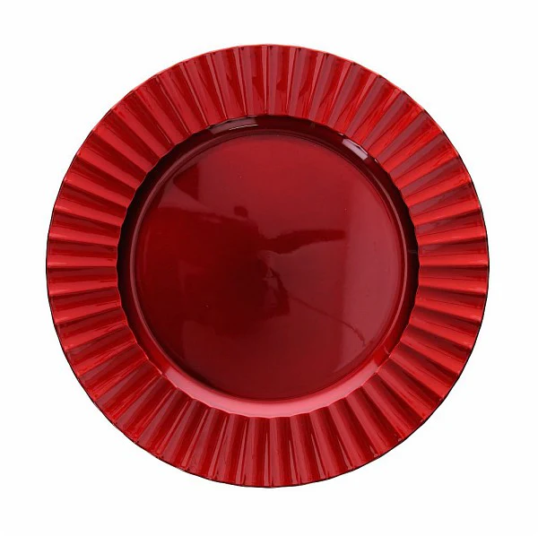 Charger Plate 33cm Sottopia Royal Red - Inhomebuy