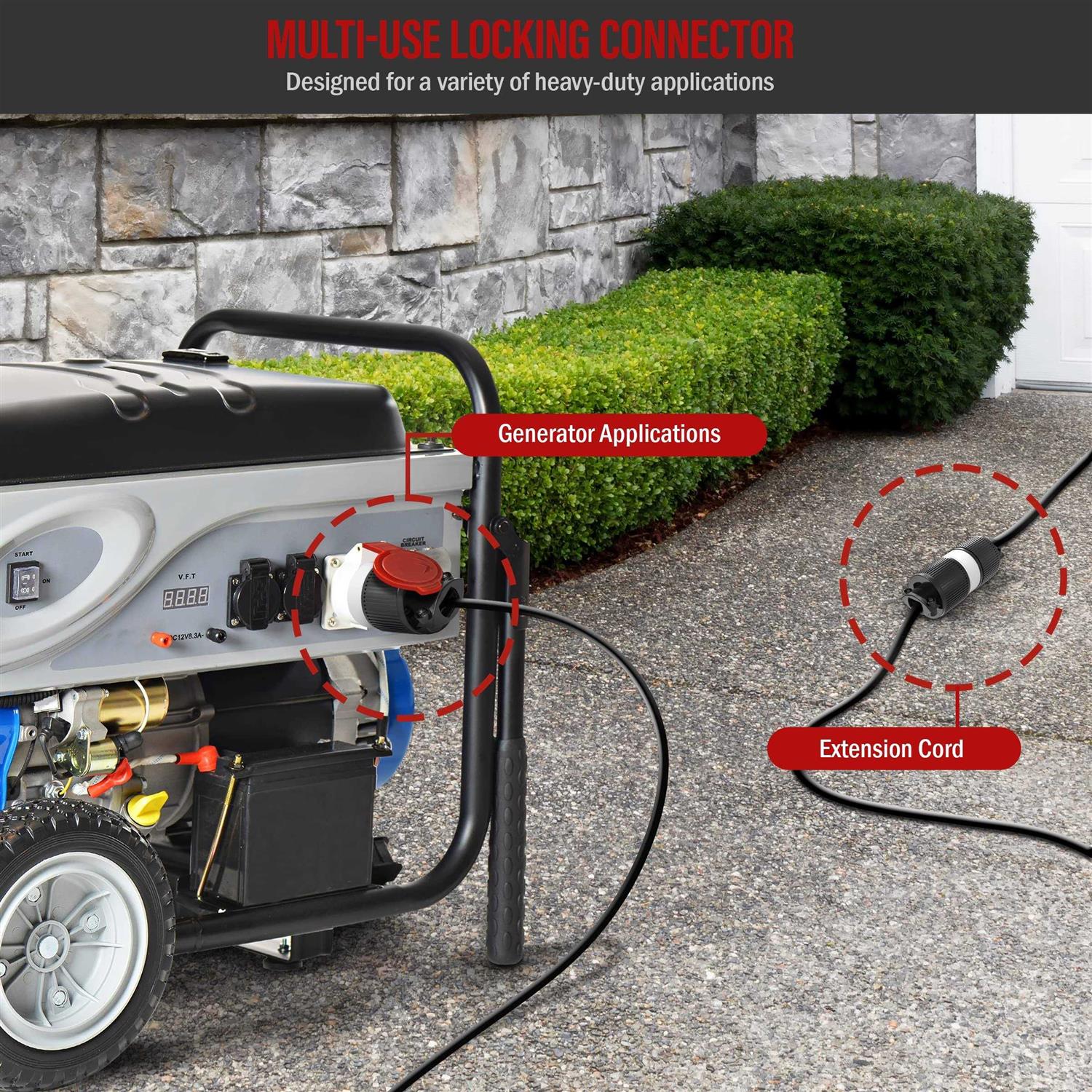 Enerlites 66300 30 Amp Electrical Dryer Outlet | NEMA 14-30R, Outdoor/Indoor, Flush Mount Receptacle, 3-Pole, 4 Wire, (10,8,6,4) AWG, Industrial - Inhomebuy