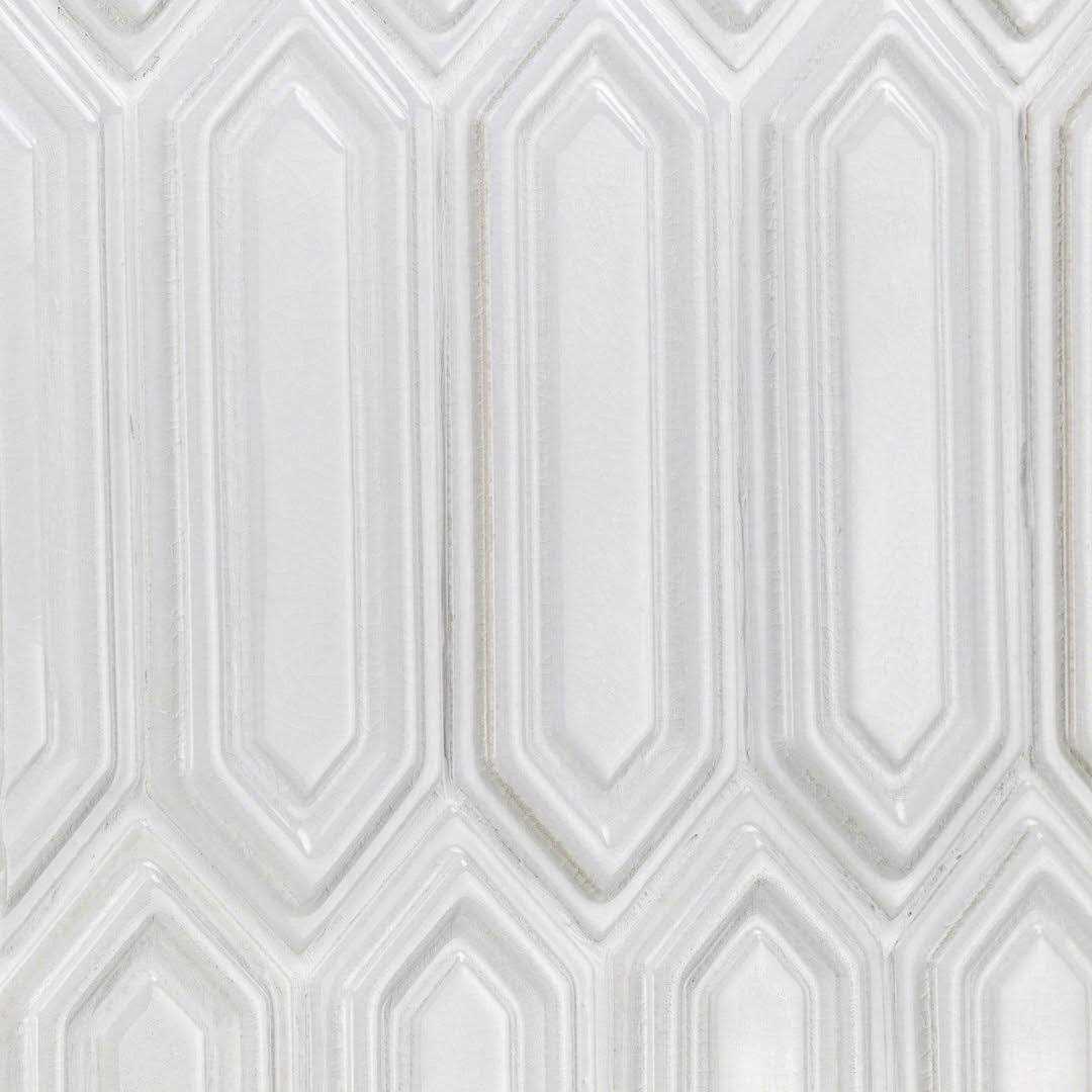 Delphi Hexagon 3 x 9 Straight Edge Ceramic Mosaic Sheet Tile Ivy Hill Tile - Inhomebuy