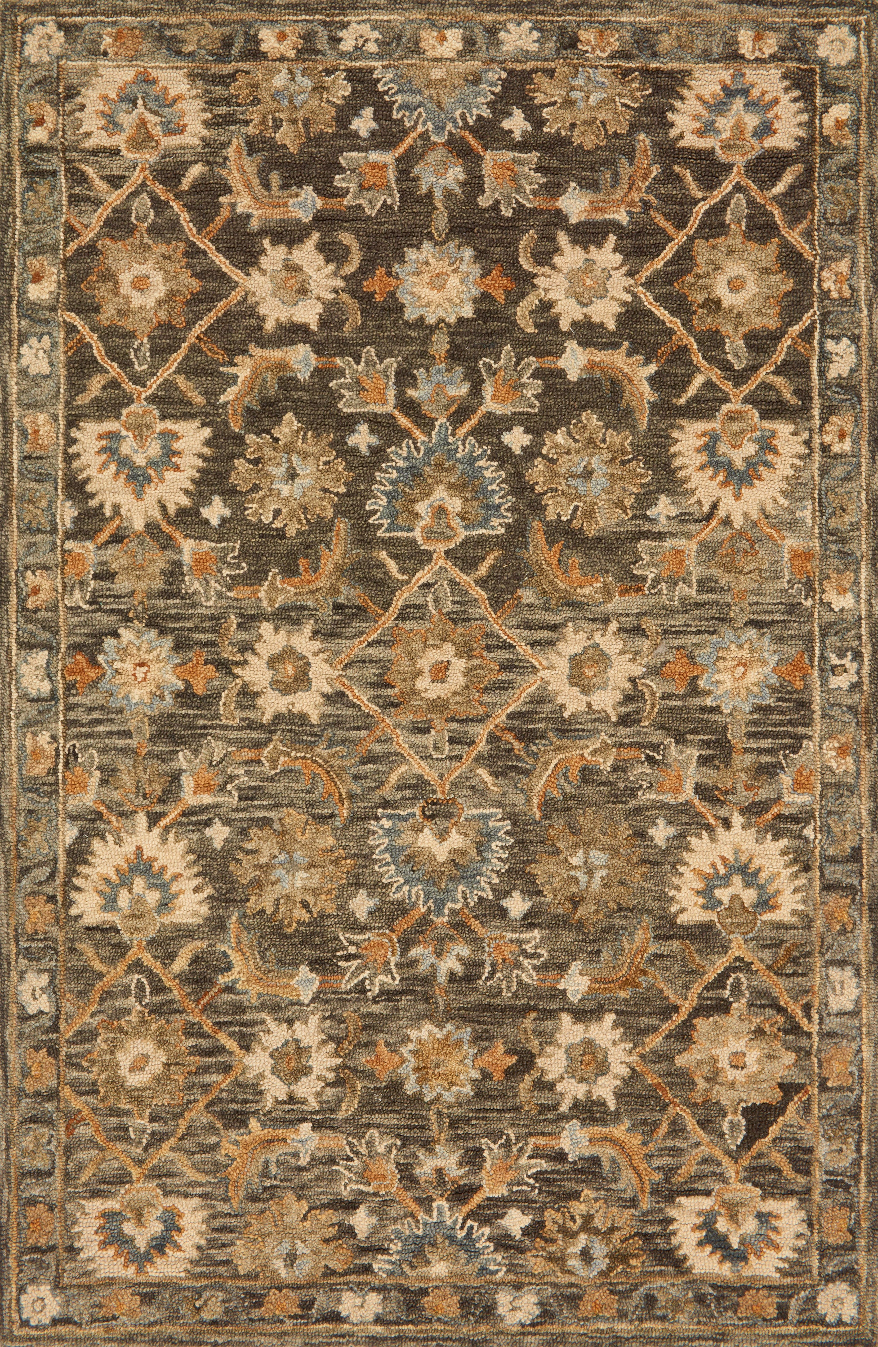 Loloi Rugs Victoria Collection Rug in Dk Taupe, Multi - 9'3