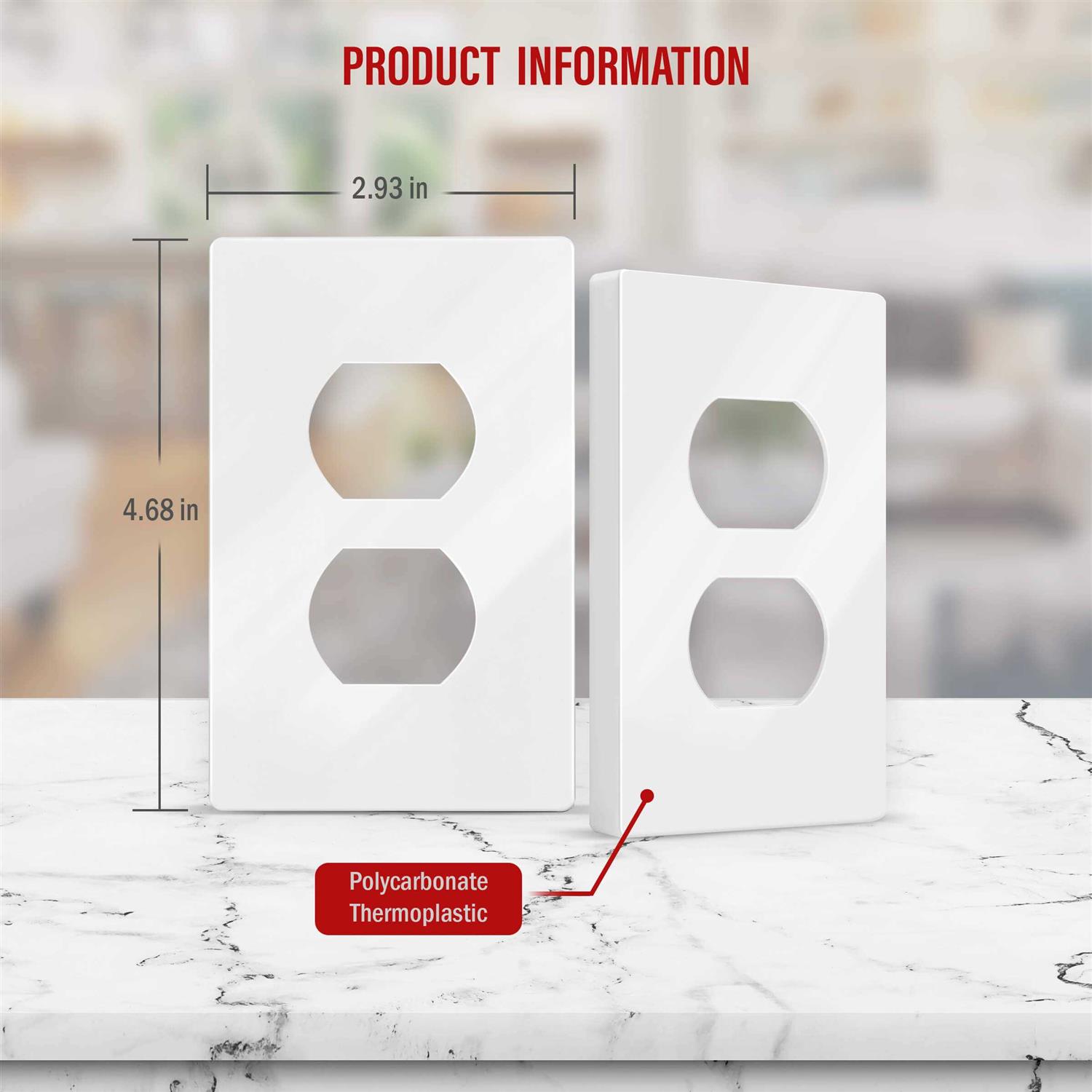 Enerlites Duplex Double Toggle Light Switch Single Pole Side Wiring 82150-W - Inhomebuy