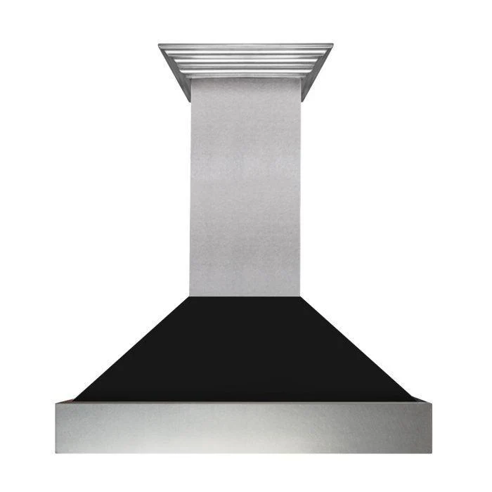 ZLINE 48 in. Ducted DuraSnow® Stainless Steel Range Hood with Black Matte Shell, 8654BLM-48 - Inhomebuy