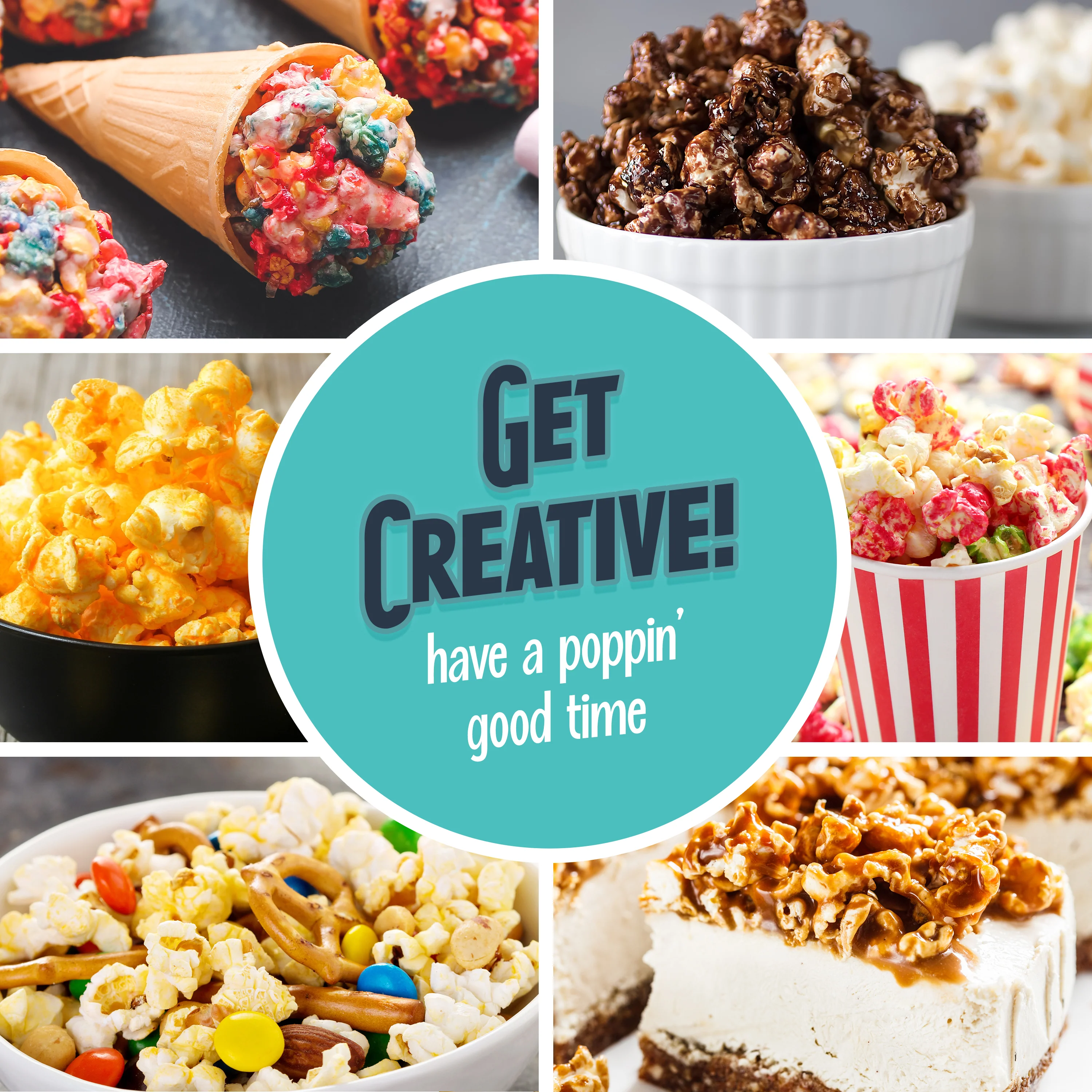 Air-Pop Popcorn Maker, Aqua - Inhomebuy