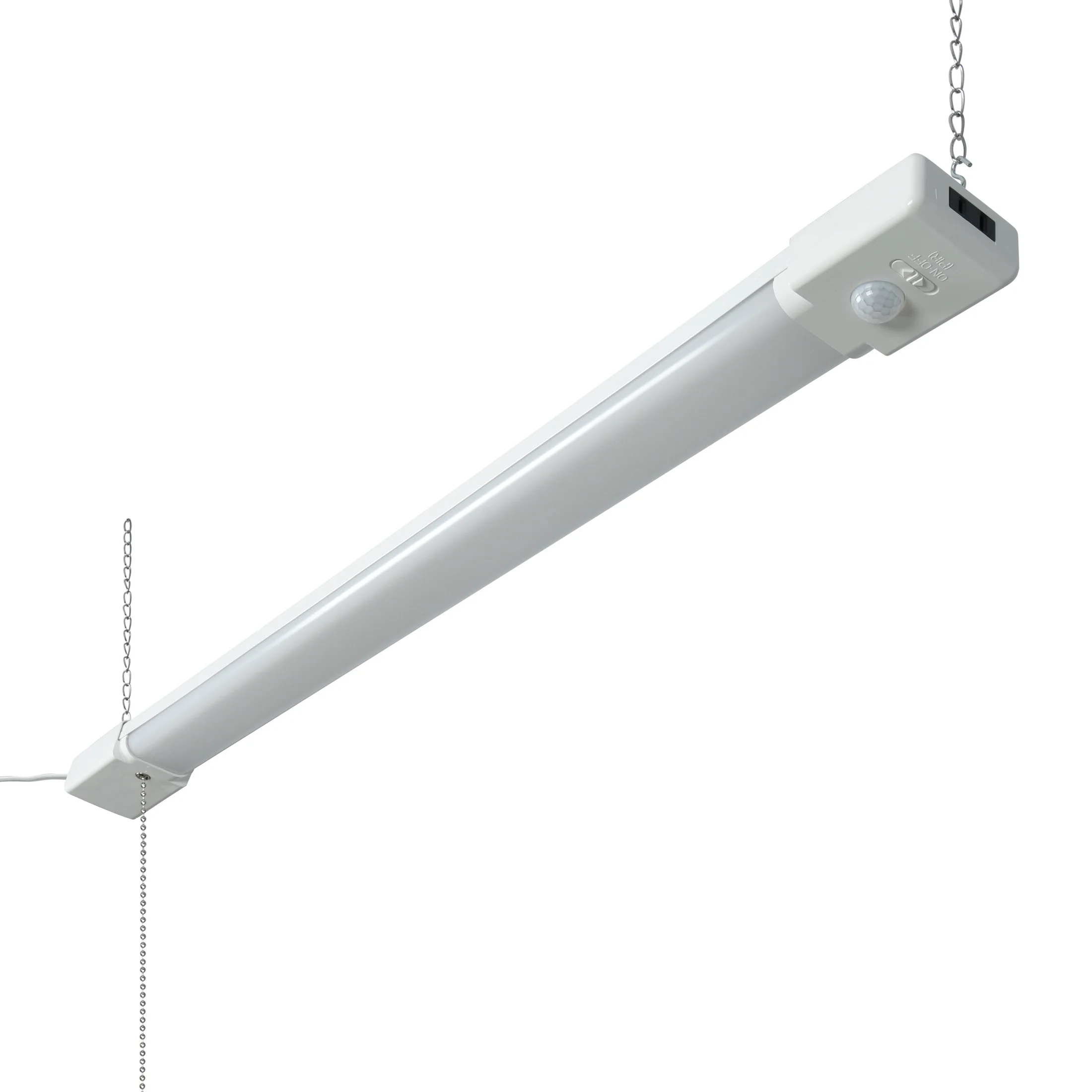 Hyper Tough 3-FT 4500-Lumen Integrated LED Shop Light, Slim Design, Linkable and Motion Sensor, 1PK - Inhomebuy
