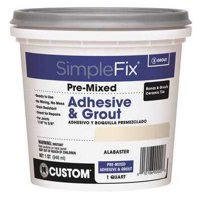 Custom Building Products SimpleFix Adhesive & Grout Quart - Inhomebuy