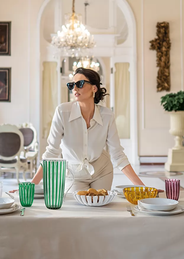 DOLCEVITA ROUND TRAY Emerald - Inhomebuy