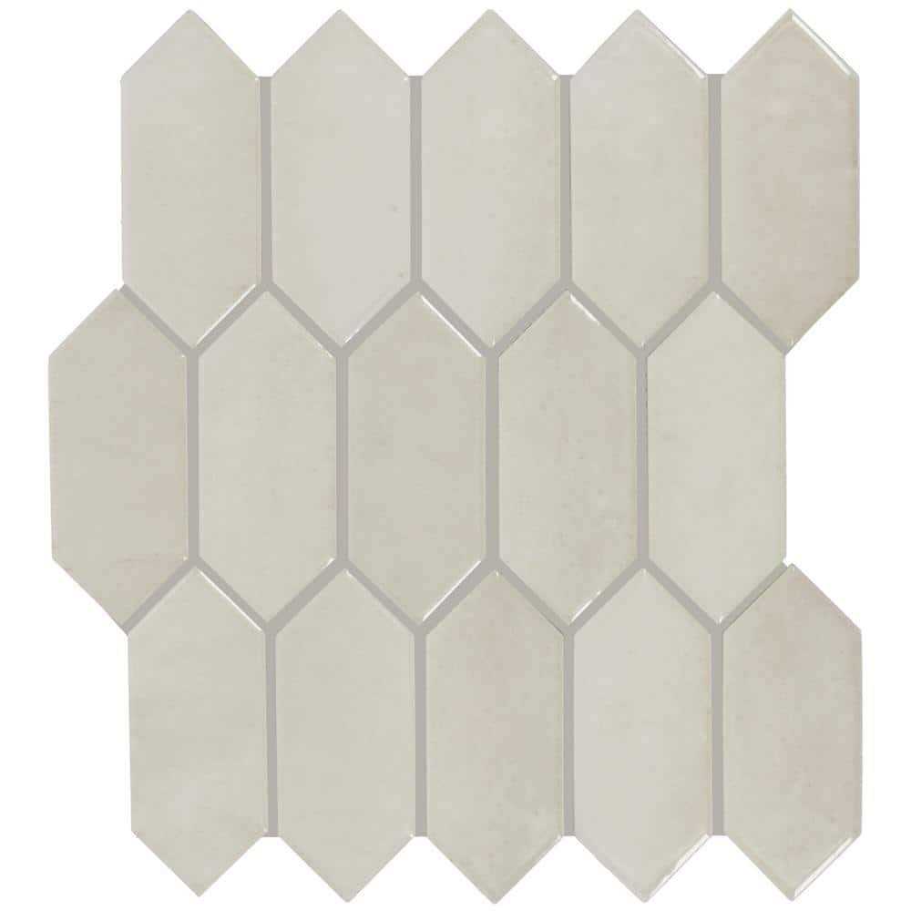 Daltile Miramo 11 in. x 12 in. Glazed Ceramic Picket Mosaic Tile - Inhomebuy