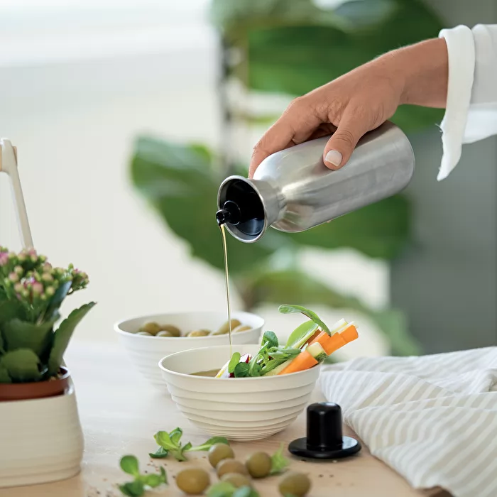 ''Perfect Dressing Steel Edition'' Stainless steel Oil/Vinegar bottle - Inhomebuy