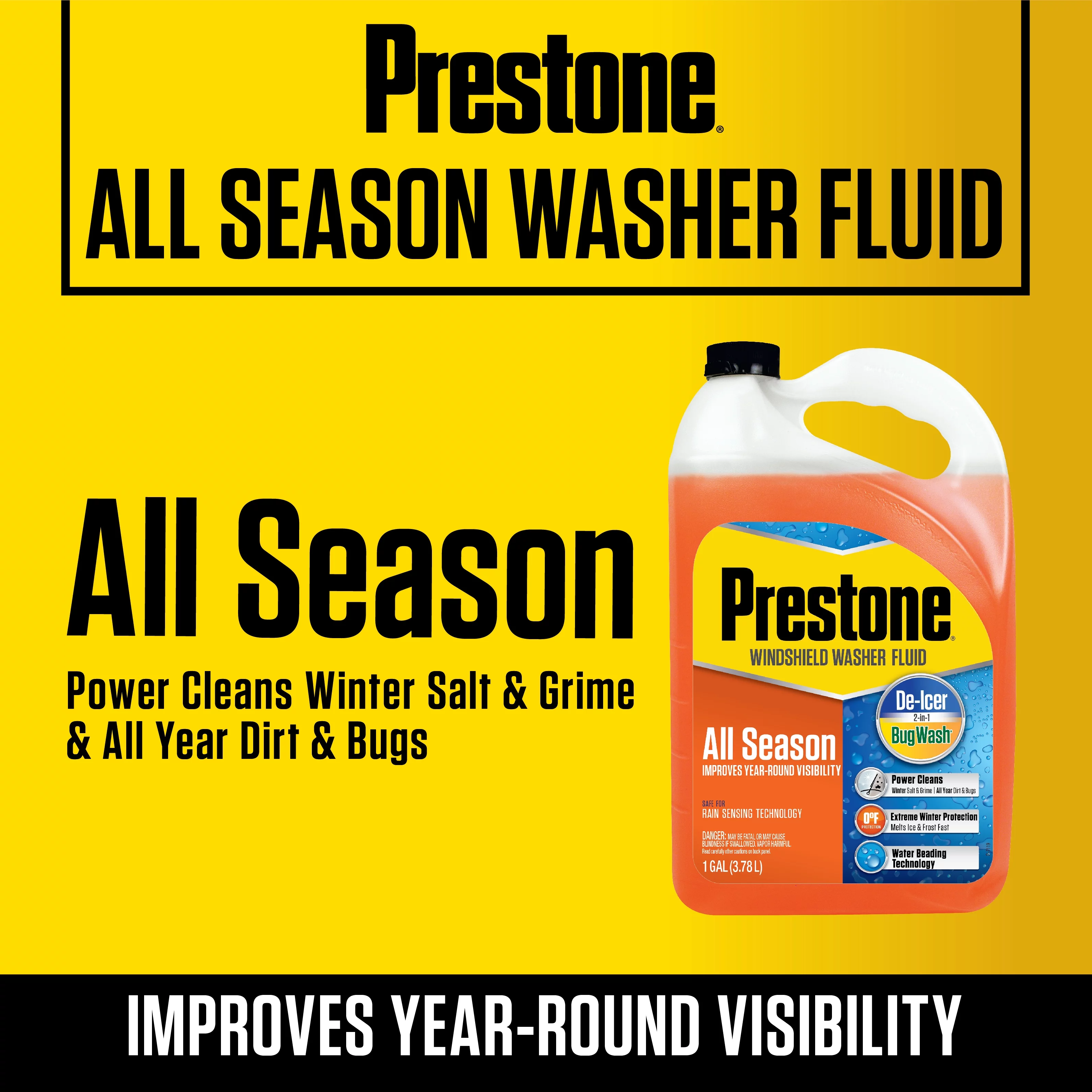 Prestone Deluxe Windshield Washer Fluid - Inhomebuy