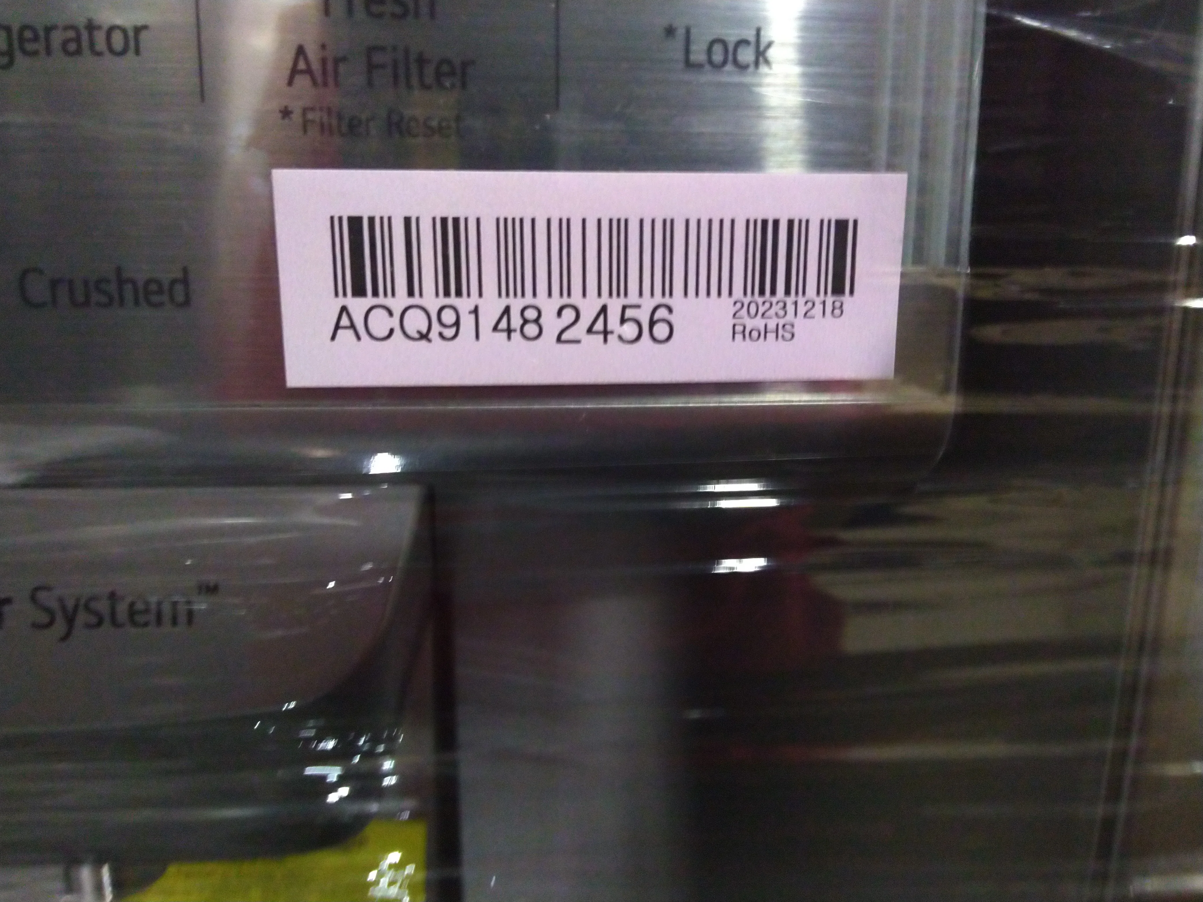LG 36 IN. 26 CU. FT. STAINLESS-STEEL FRENCH DOOR REFRIGERATOR WITH SMUDGE-RESISTANT FINISH - LFXS269 - Inhomebuy