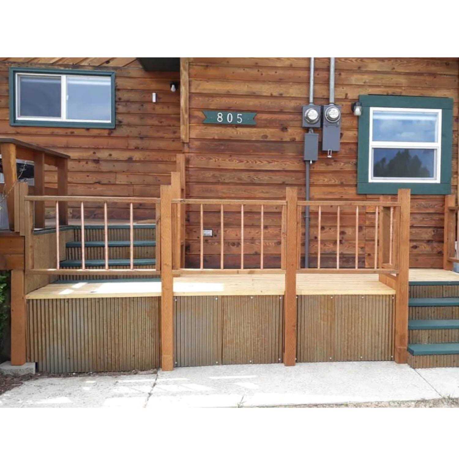 Dakota Tin 24W x 36H Colorado Corrugated Metal Wainscoting Panel - Inhomebuy